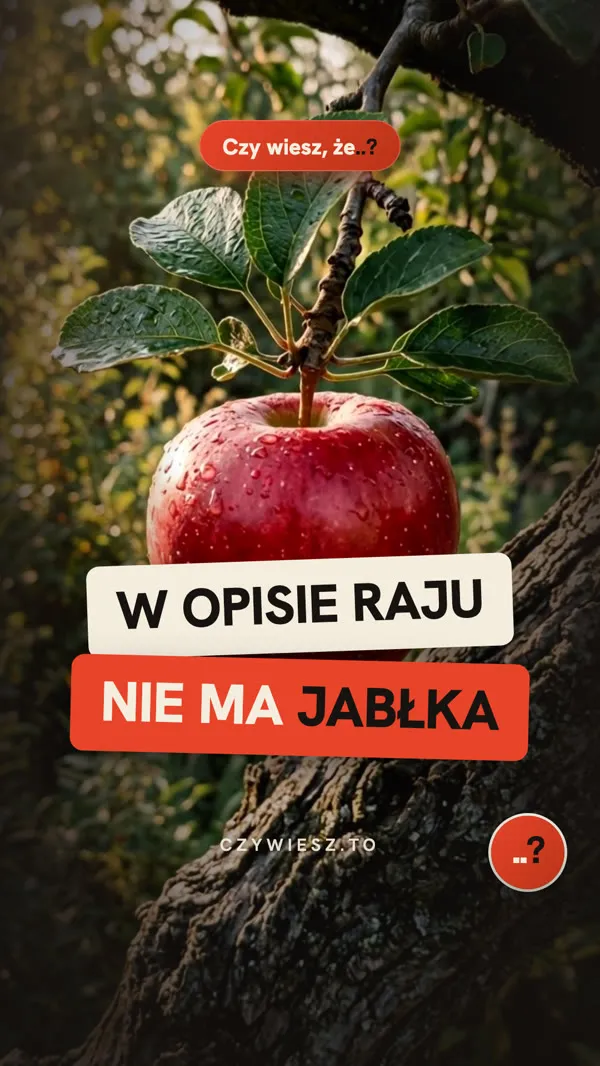 W opisie raju nie ma jabłka