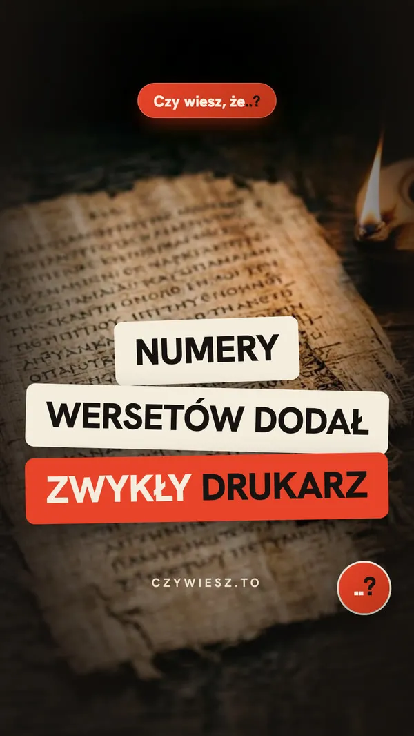 Kto ponumerował Biblię? – okładka rolki